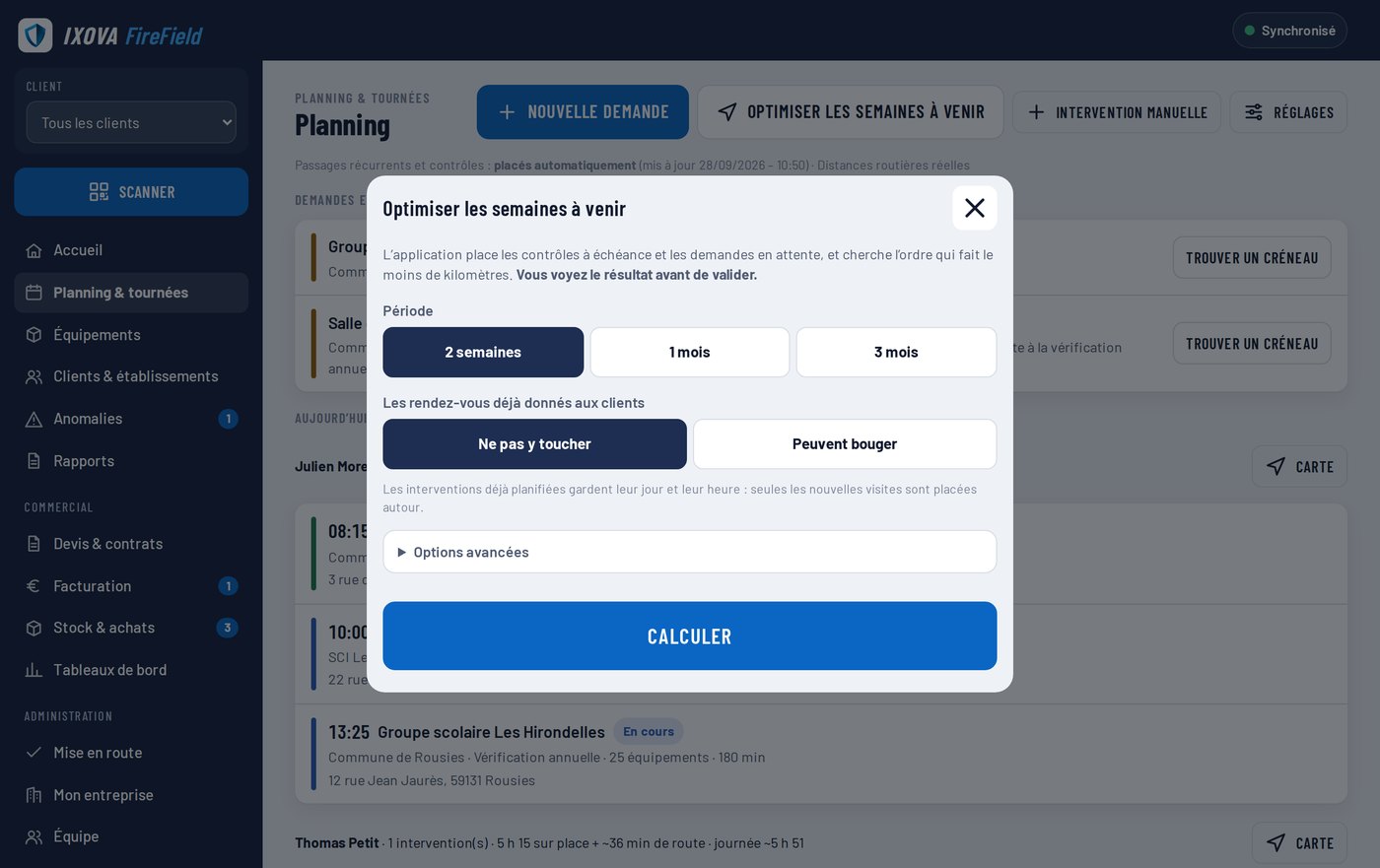 Optimiser les semaines à venir